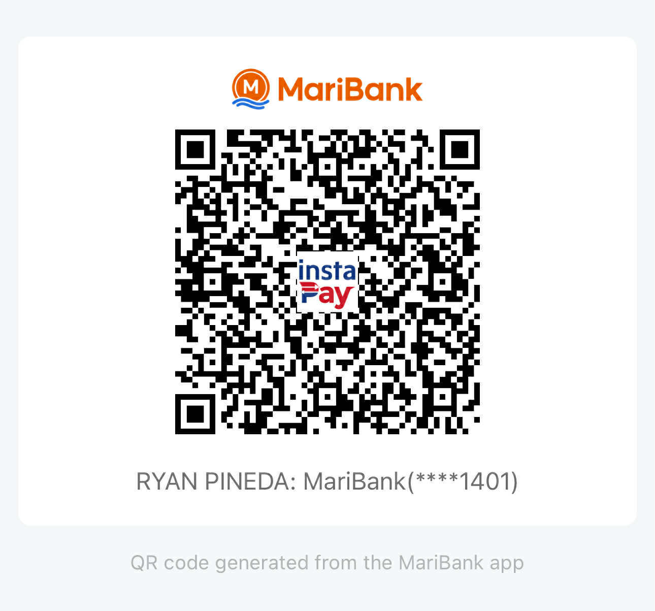 MariBank QR Code